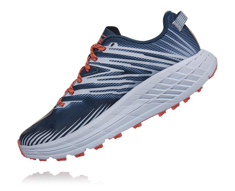 Hoka One One Trailove Tenisky Damske Námornícka Modrá/Biele - Speedgoat 4 - 35286-FAYJ